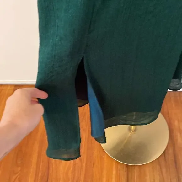 JNSQ Green Bustier Midi Dress with Thigh Split Size 6 - Picture 6 of 14